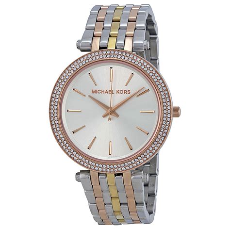 michael kors quarzuhr darci mk3203|Michael Kors darci silver watch.